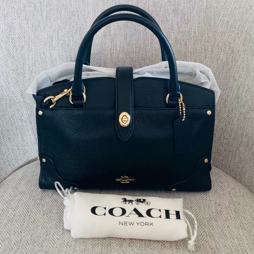 Coach Mercer Medium Leather Satchel